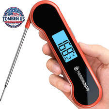 0.5 Sec Instant Read Meat Thermometer Digital for Cooking, Red