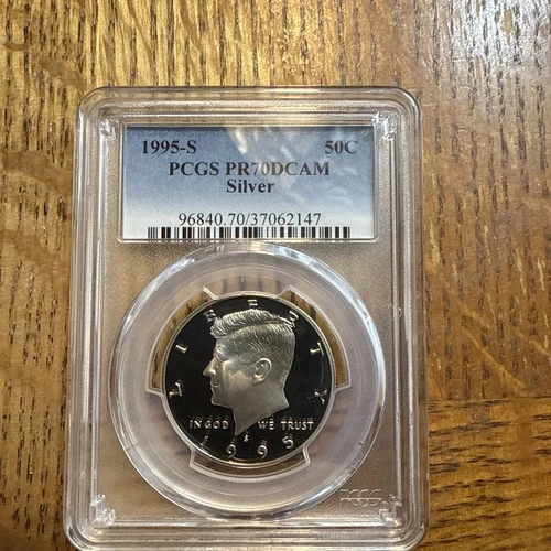 1995 S (Silver) Kennedy Half Dollar Proof - PCGS PR70 DCAM -