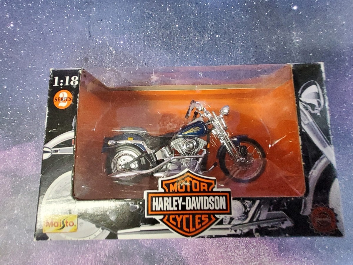 Maisto Harley-Davidson FLSTS Springer 白青 $_12.JPG?set_id=880000500F