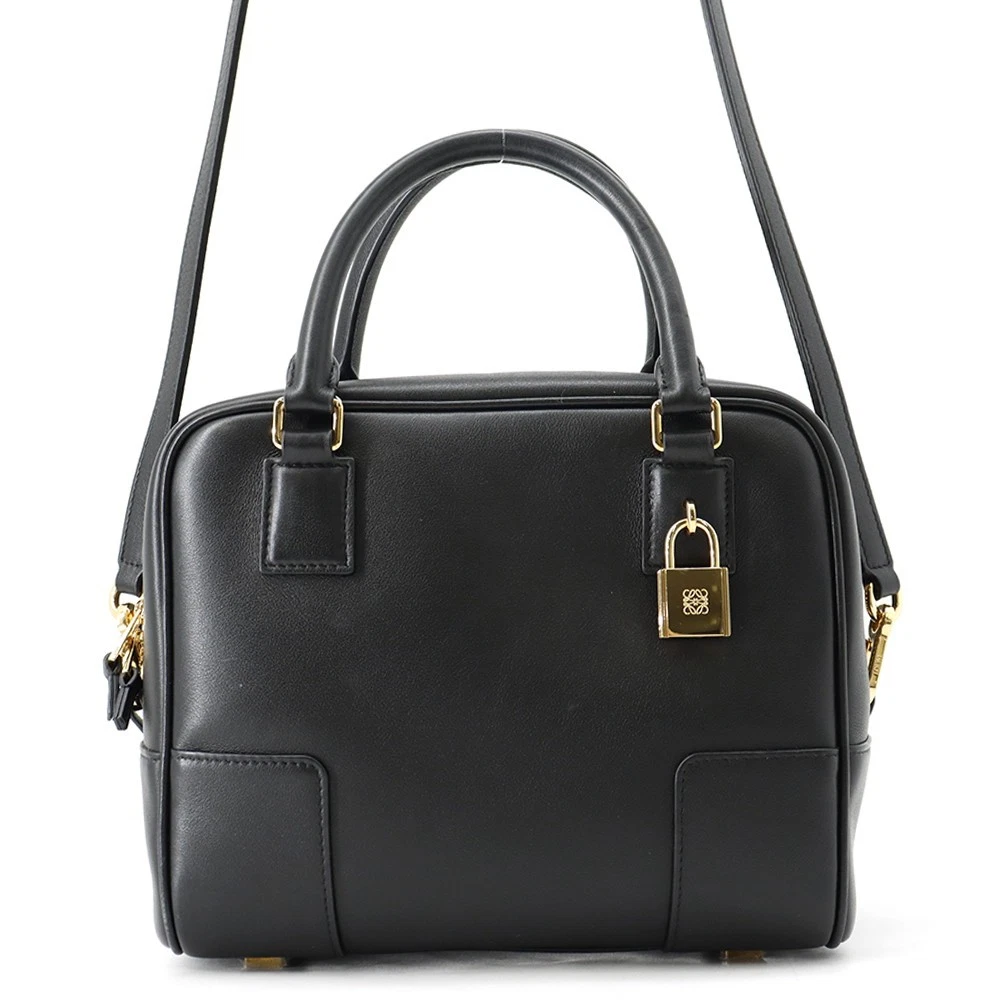 Loewe — LOEWE Amazona Square Size 19 Calf Leather Black A039N10X03