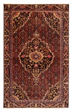 Vintage Oriental Hand-Knotted Carpet 4'0" x 6'8" Traditional Wool Area Rug