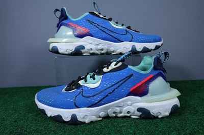 Nike React Vision Shoes Mens Size 10.5 Blue Running Athletic Sneakers CD4373-400
