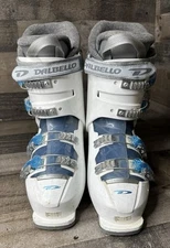 Dalbello Elle Sport Women’s Ski Boots 310mm adjustable Size 8.5 White/Blue ￼