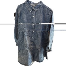 Women's Blue Jean Dress Size Large Wash