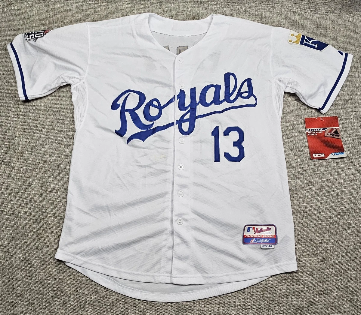 Maillot Kansas City Royals Majestic Blanc 2XL – Baseball MLB – Neuf Sans étiquette