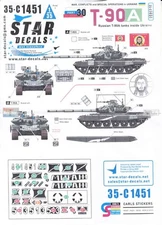 SRD35C1451 1:35 Star Decals War in Ukraine #30: Russian T-90A Inside Ukraine