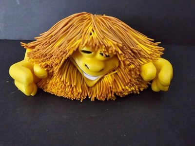 Vintage 1991Yellow Koosh Grinby Ball Figurine - 3.5''