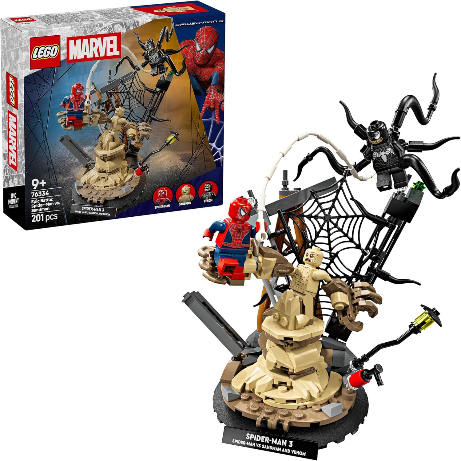 | Marvel Battaglia Epica: Spider-Man Vs. Sandman - Giocattolo Dei Supereroi Con 