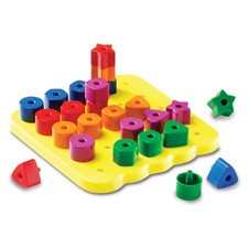 Learning Resources Stacking Shapes Pegboard, Toddler Multi-color