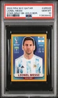 *Panini 2022 Qatar World Cup Rare GOLD Sticker Lionel MESSI ARG20 Low Pop PSA 10