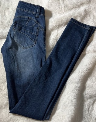 Blue Asphalt Junior size 0 Dark Wash Blue Denim Skinny Jeans Preowned