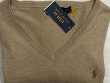 New Polo Ralph Lauren Men's Sweater Brown Color Size XL 69.50