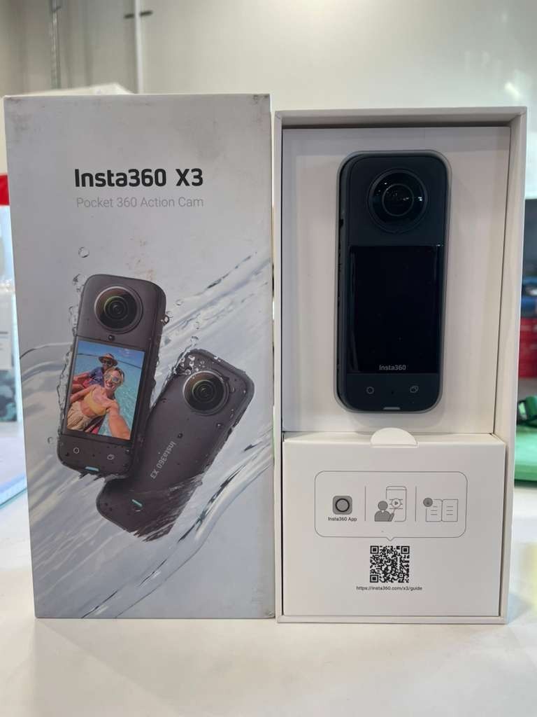 Insta360 X3 5.7K 360 AI Action Camera 4k Waterproof Touchscreen Open Box