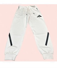 ADIDAS Light Peach-Pink Jogger S WBlack Accents Relaxed Fit Pockets W/Zipper NWT