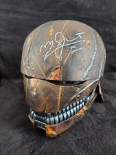 Star Wars Black Series The Stranger Helmet Signed By Manny Jacinto COA