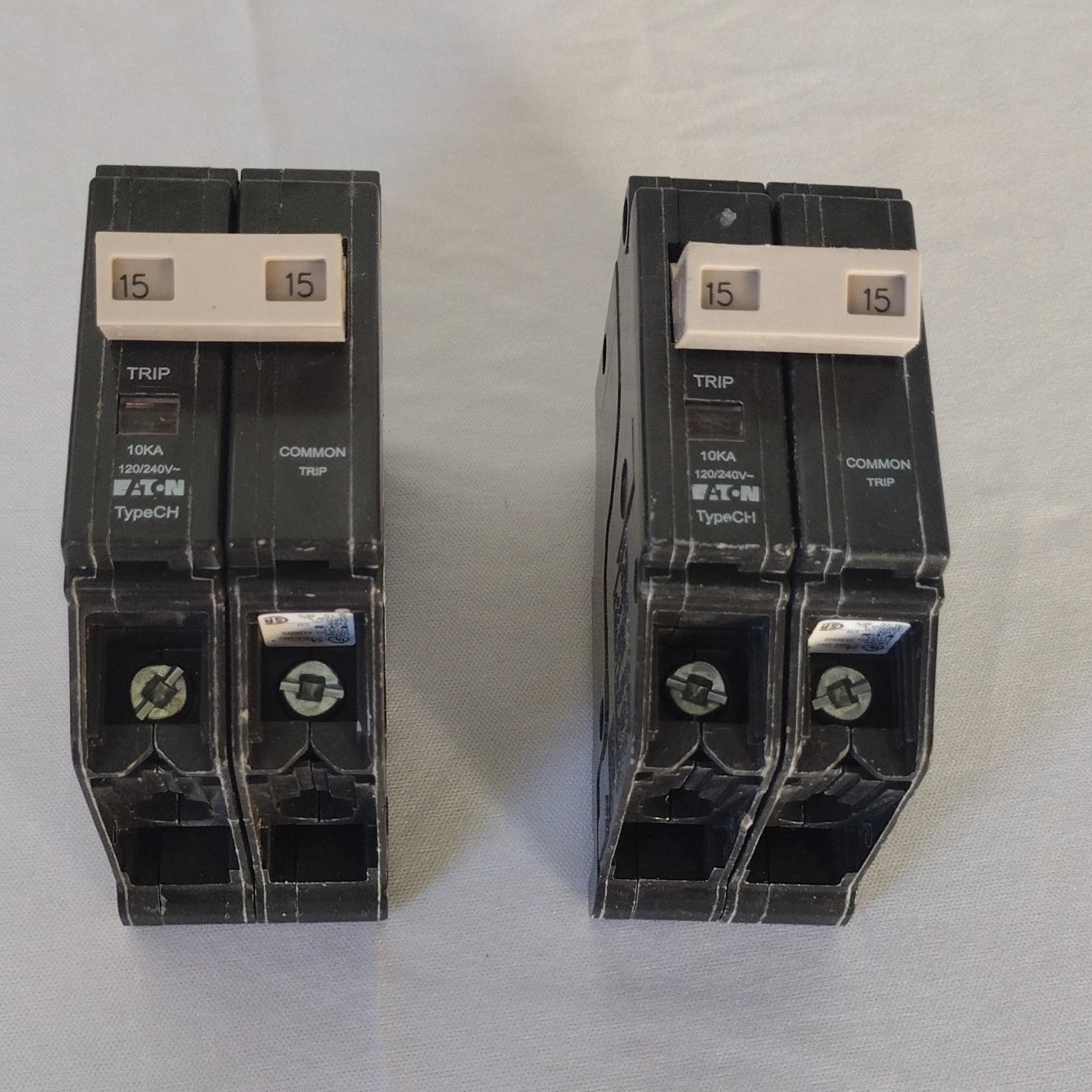 Eaton CH 15 Amp 240 Volts 2-Pole Circuit Breaker with Trip Flag