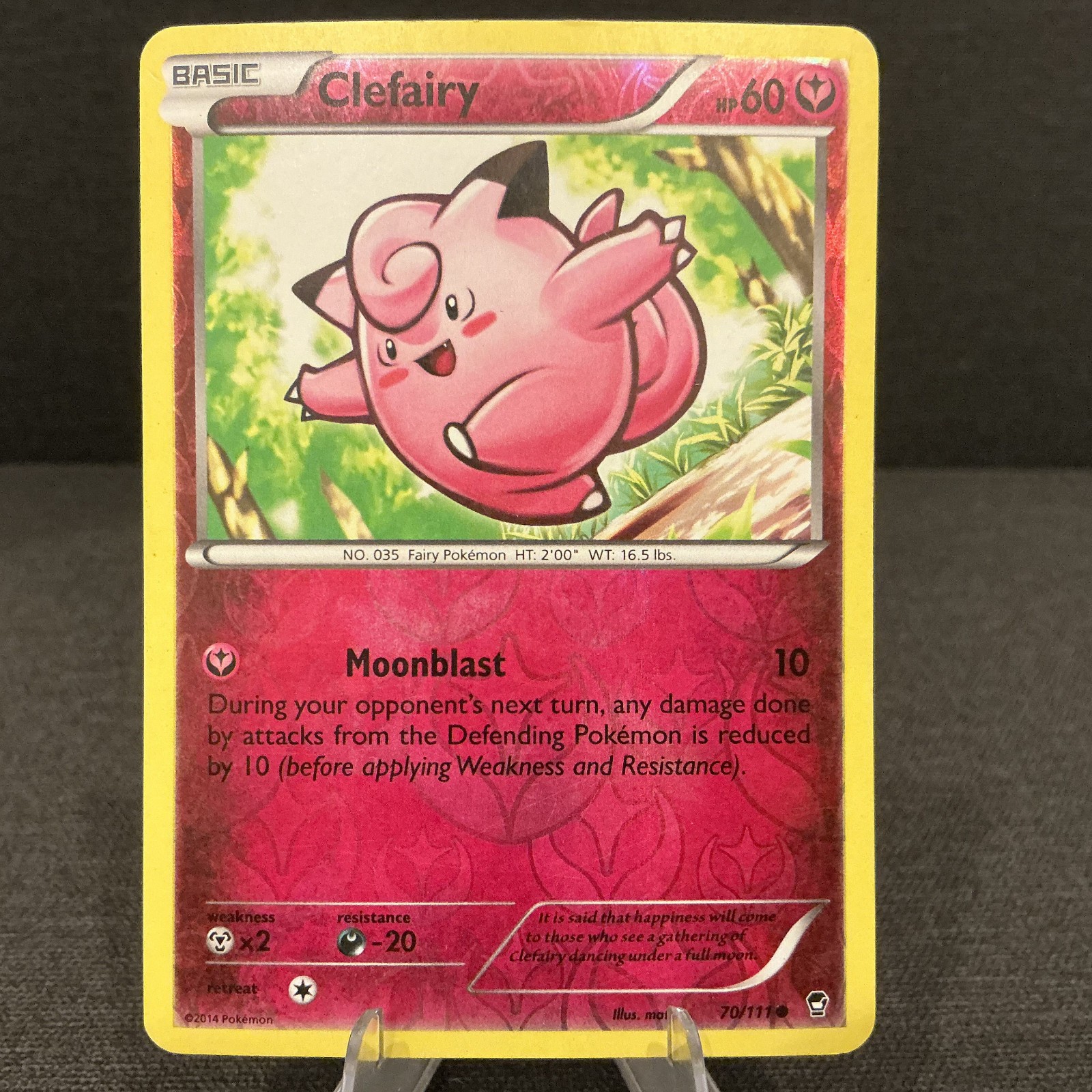 Clefairy 70/111 Reverse Holo XY Furious Fists 2014 Pokemon TCG Card