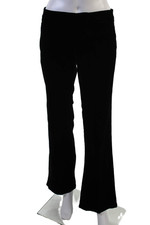 Gucci Women Dress Pants Black Button Cotton Elastane Size 40