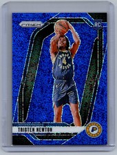 2024-25 Panini Prizm Tristen Newton Blue Sparkle RC /144 #261