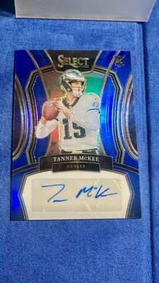 2023 Panini Select - Tanner McKee #RSI-TMC Blue Silver Prizm /99 (AU, RC)