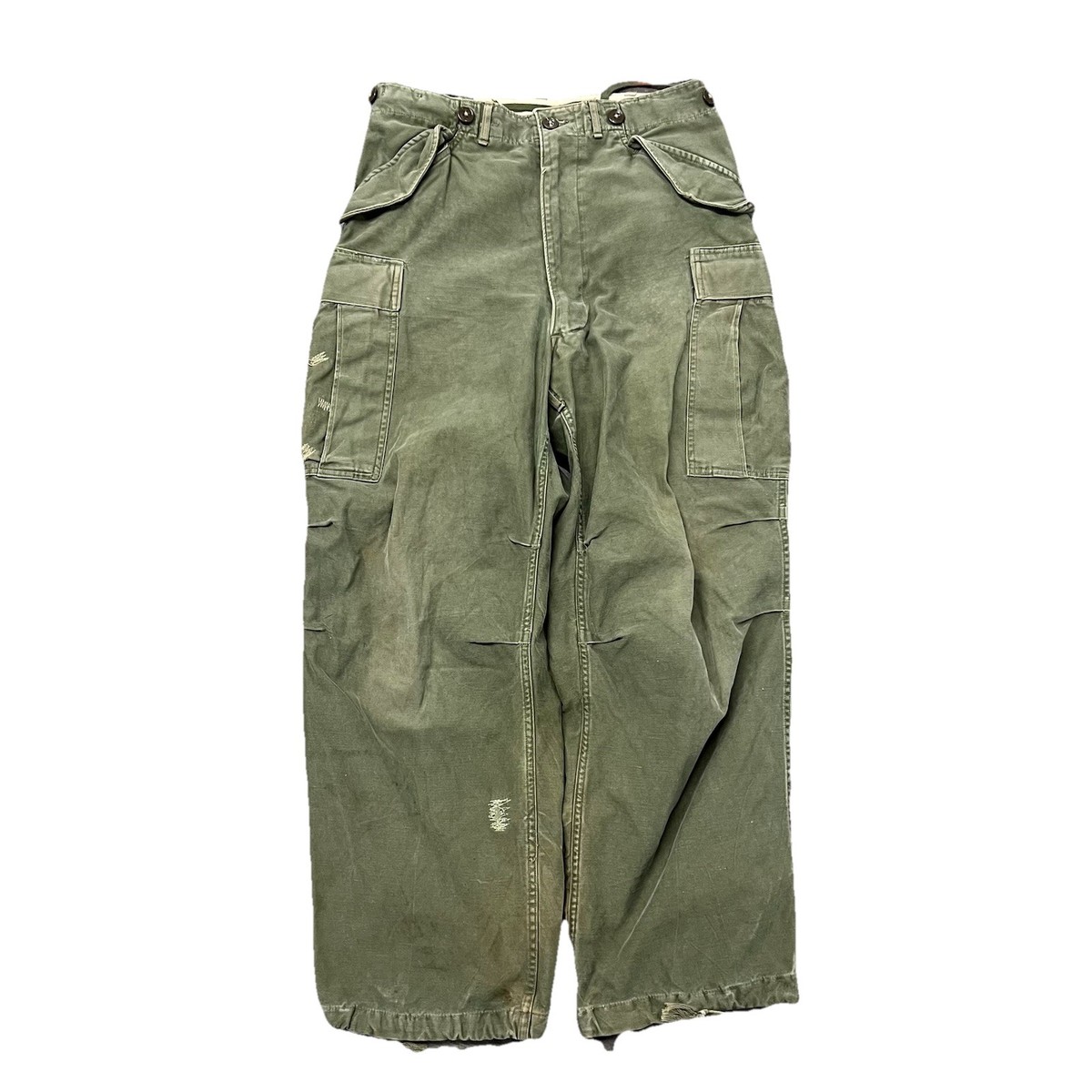 Vintage 50s Military Pants 32x28 M-1951 Field Trousers US Vintage 50s Military Pants 32x28 M-1951 Field Trousers US
