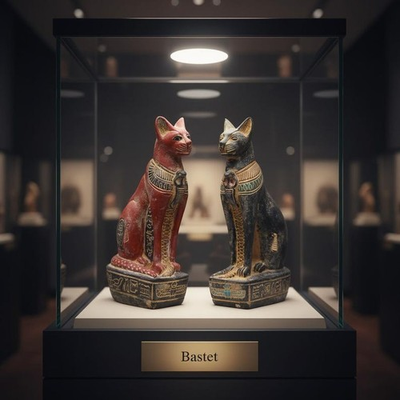 #ad #ad Ancient Egyptian Bastet Statue Sacred Cat Protector of Home Antiquities BC $200.00