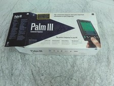 Vintage Palm III Palm Pilot 3Com PDA w/ Box  Dock No Batteries