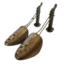 Vintage Metal Woman Ladies Shoe Tree Retainers Stretchers 6 x 8 1/2"