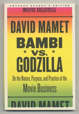 David MAMET / Bambi vs Godzilla Advance Reading Copy 1st 2007