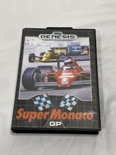 Super Monaco GP (Sega Genesis, 1990) Game Cartridge, CIB Complete Working