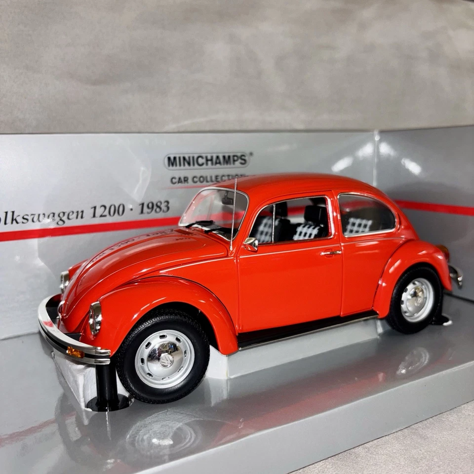 Volkswagen 1200 Käfer Maggiolino 1200 Red 1:18 Minichamps - Immagine 3 di 4
