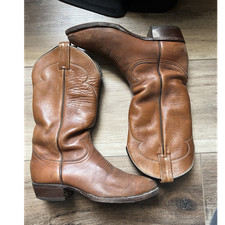 Tony Lama Western Equestrian Boots Brown Leather US Size 2 MPN 5C84