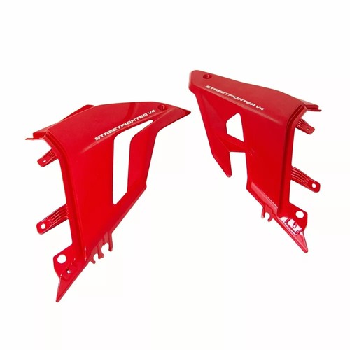 For Ducati 2020-2022 Streetfighter V4 V4S Red Lower Bottom Oil Belly Pan Fairing - Picture 2 of 7