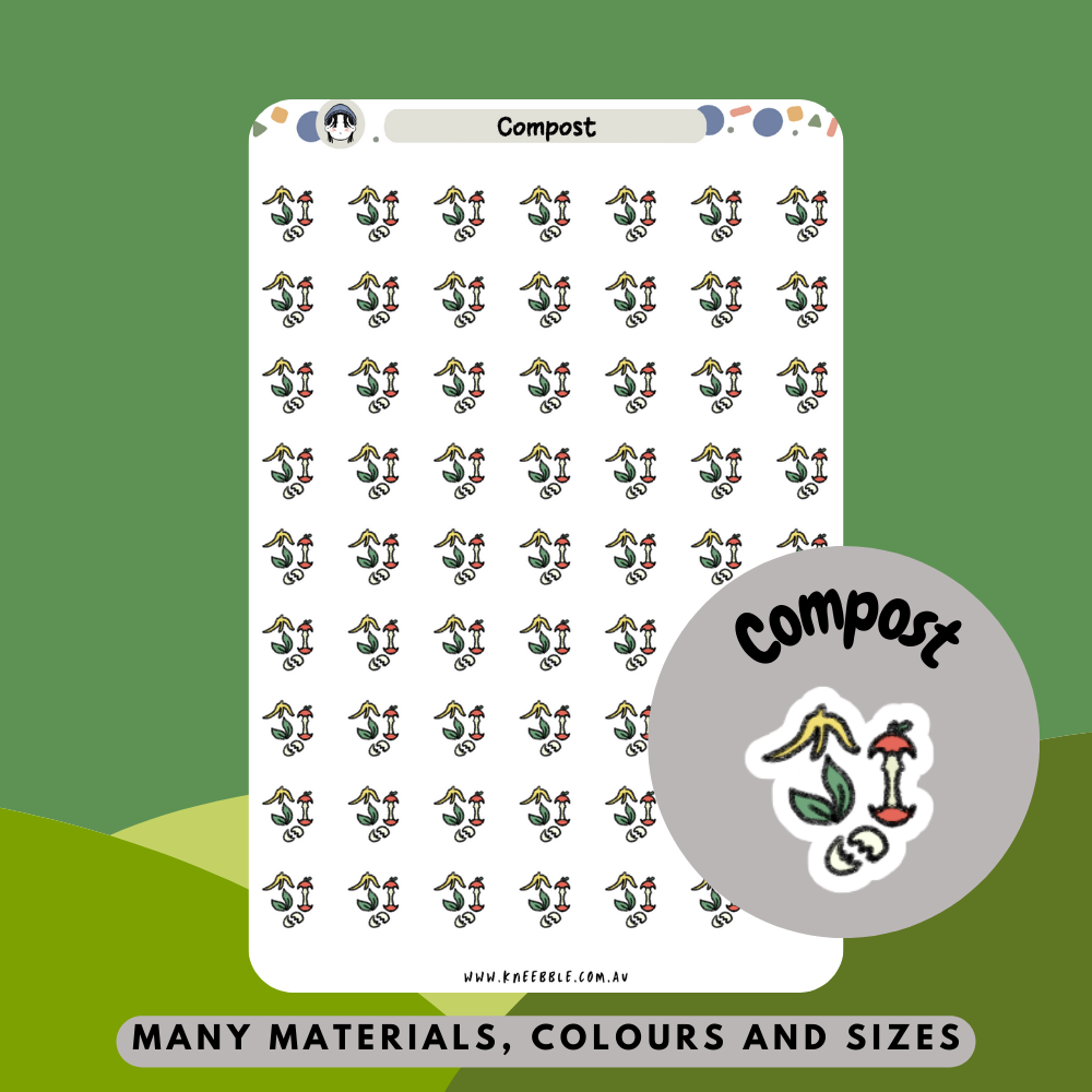 Compost Scraps Planner Stickers