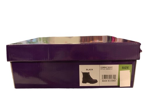 Madden Girl Combat BlacknBoots Short lace-up Gwinn Flexible Bottom Dressy Casual - Picture 4 of 4
