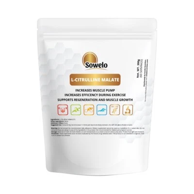 L-Citrullin Malat 2:1 Pulver – Reines Pre-Workout für Muskelpumpe – Sowelo - Bild 1 von 4