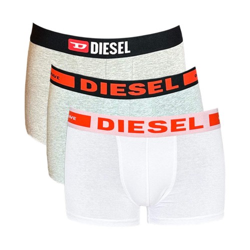 Diesel Herren Boxershorts 3er Pack - Cotton Stretch Trunks mit Logo Bund - A - Bild 22 von 26