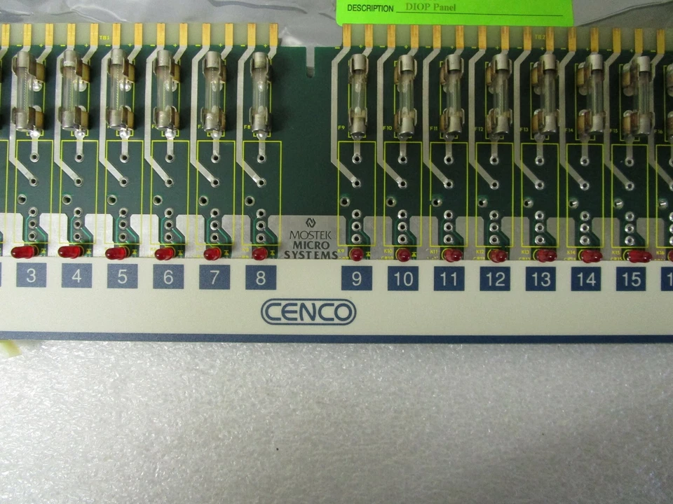 Vintage! CENCO / MOSTEK Micro Systems D43560 DIOP Panel 450-00759-00 Rev A - Image 2 of 4