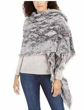 INC International Concepts Women's Knit Snake Wrap Sequins Gray New #80