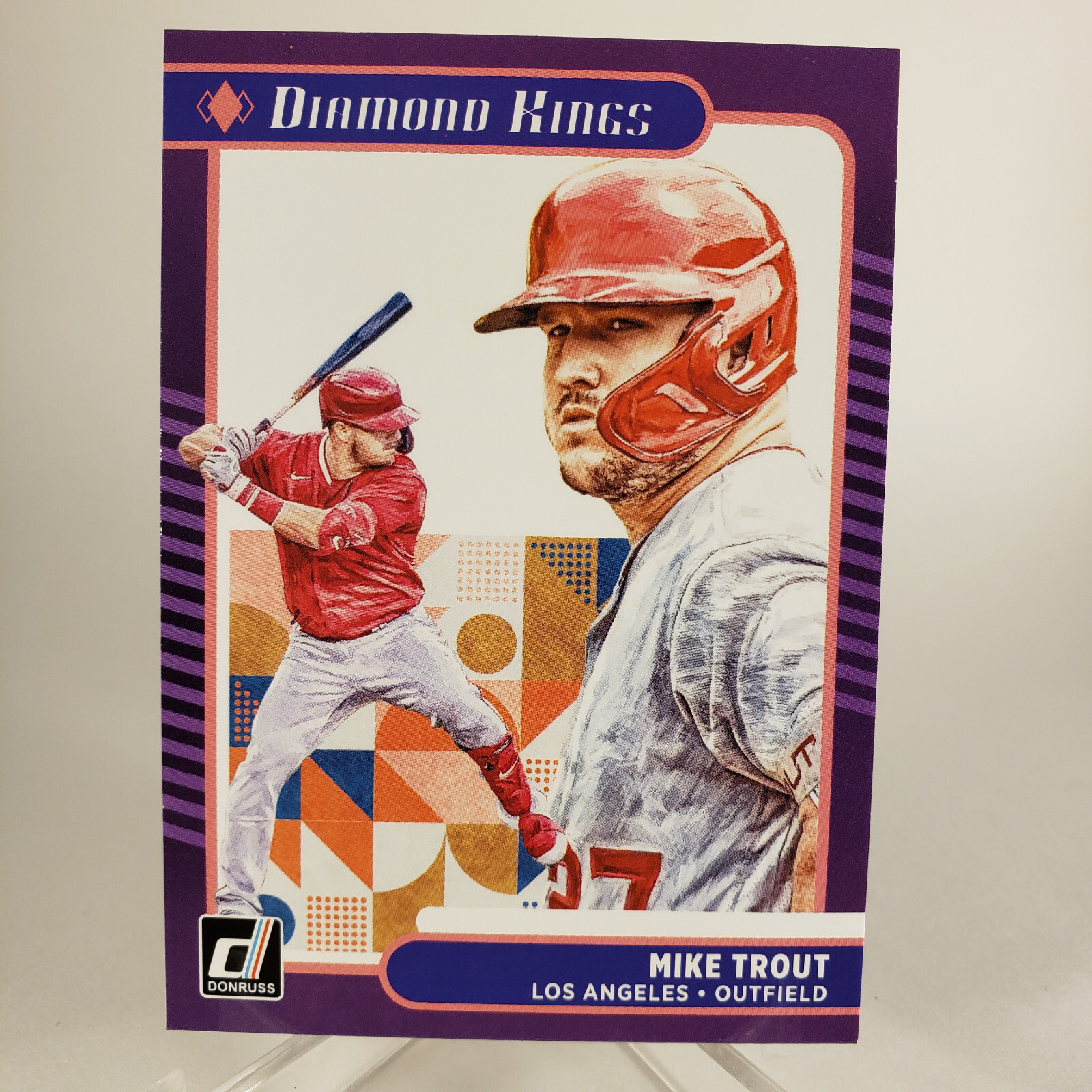 2021 Donruss Purple Mike Trout Diamond Kings 14 Los Angeles Angels eBay