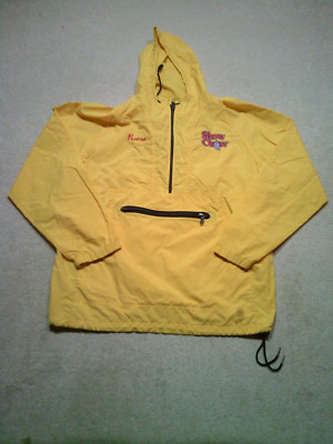 Vintage Purina Dog Show Jacket Medium Yellow Best Chow 90s USA
