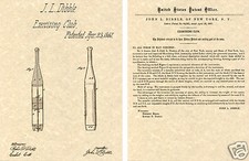 JUGGLING CLUBS Original US PATENT Art Print READY TO FRAME pin exercising club