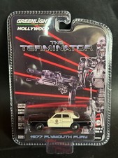 2024 GREENLiGHT HOLLYWOOD TERMINATOR 1977 PLYMOUTH FURY POLICE CAR 1:64 NEW