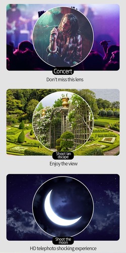28X Mobile Telescope Wide Angle Lens Zoom Macro Fish Eye Clip Tripod Kit A - Zdjęcie 11 z 15