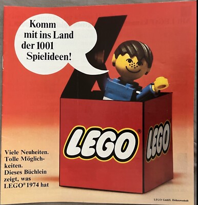 Lego 1974 Catalog c74de1 Large German (97820-Ty) Vf/Fn Condition