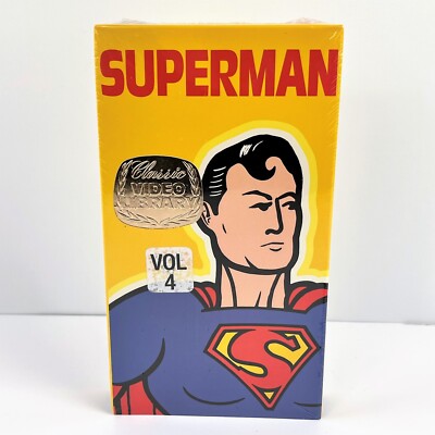 SEALED Superman Classic Video Library Volume 10 VHS Cassette Tape 1989 RARE HTF
