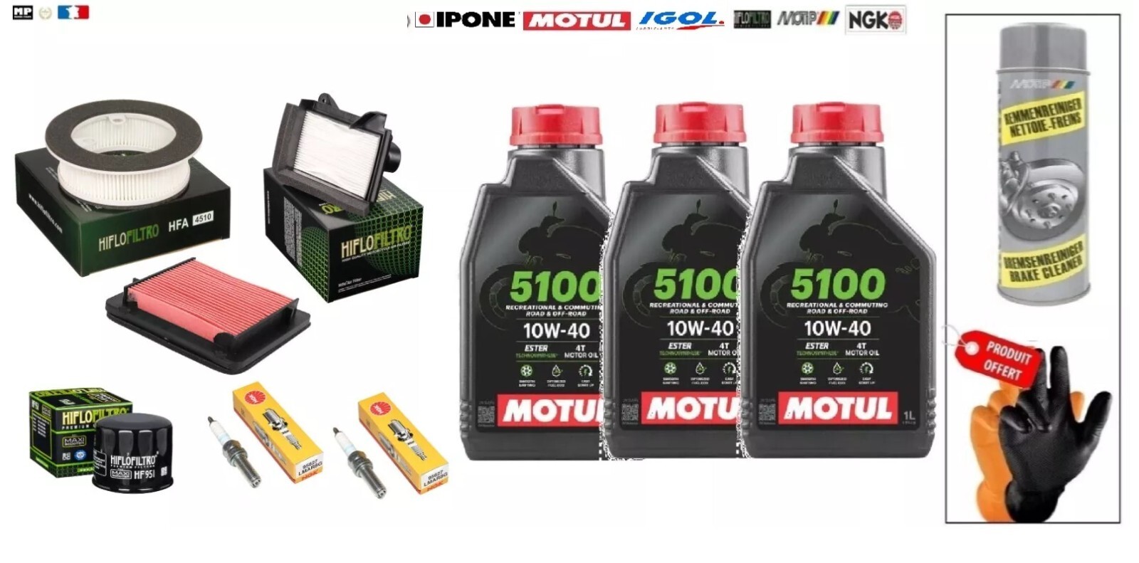 Kit révision TMAX 560 pour faire la vidange soi-même sur Yamaha XP560 huile Motul 10w40