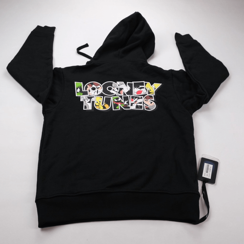 Kith x Looney Tunes Merrie Melodies Hoodie Men's Size X-Small NWT Black - Picture 2 of 11