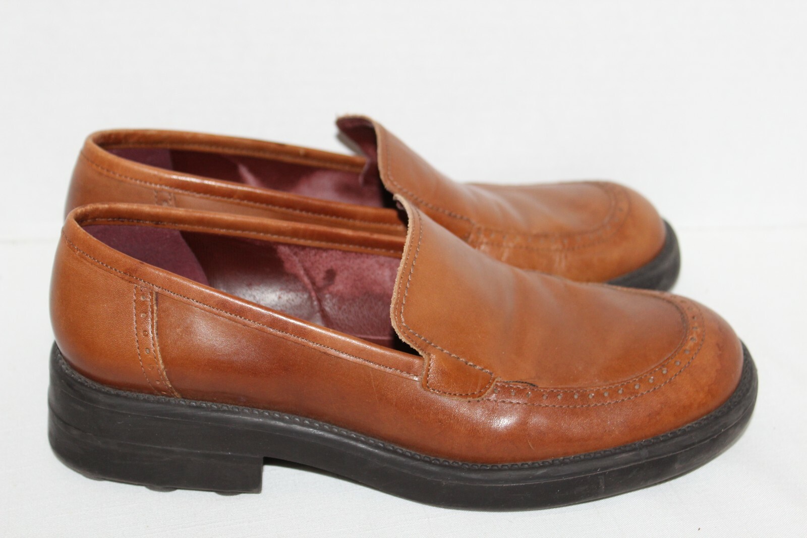 Women's~NINE WEST~Medium BROWN~Leather 