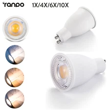 1X 10X GU10 15W LED Spotlight Bulb No Flicker 110V 220V White Lamps High Power